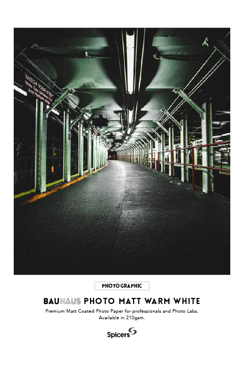 Bauhaus Photo Matt Warm White 210gsm