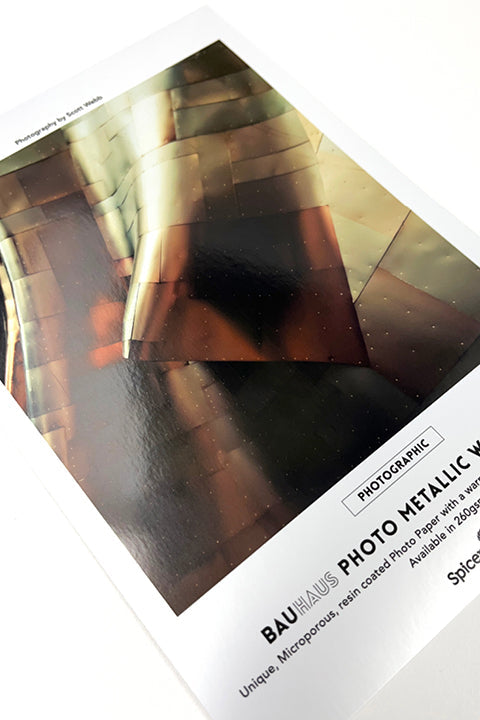 Bauhaus Photo Metallic Warm White 260gsm