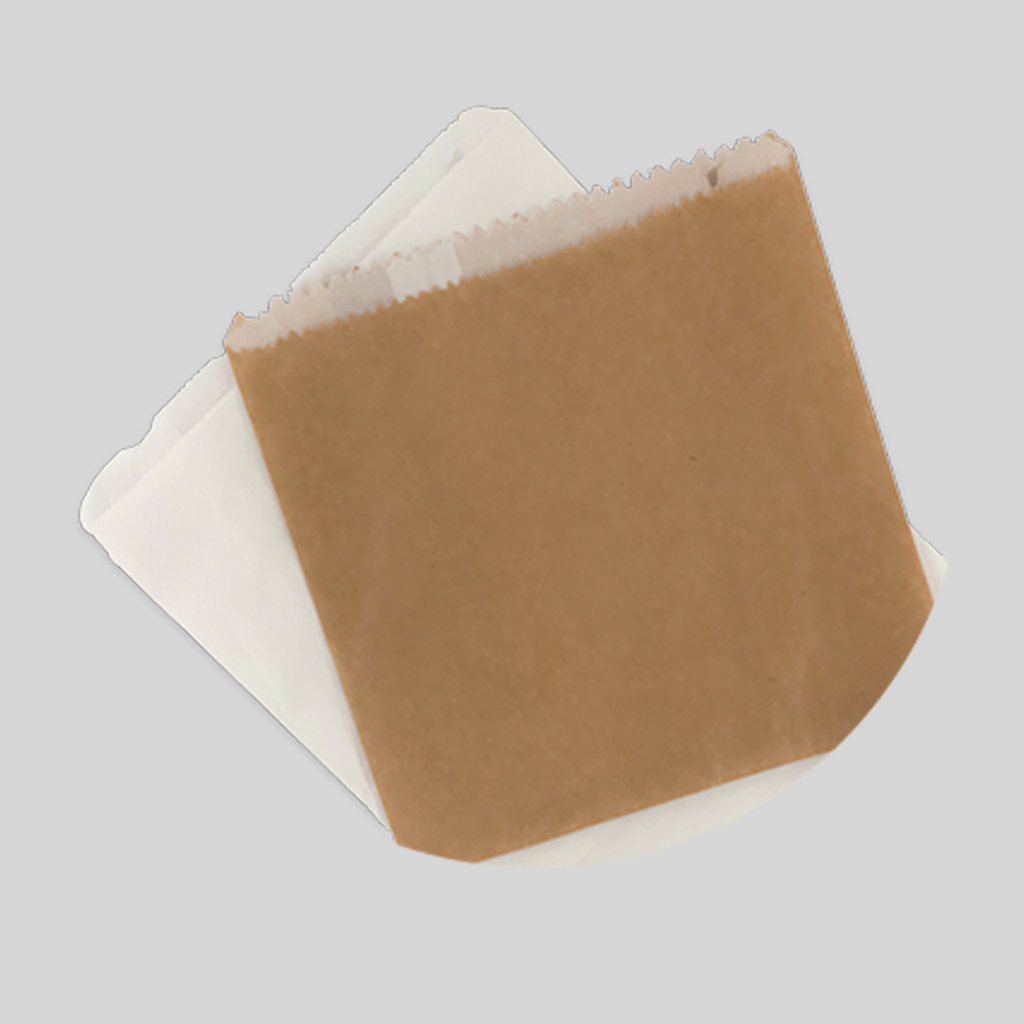 White Kraft Greaseproof Lined Bags