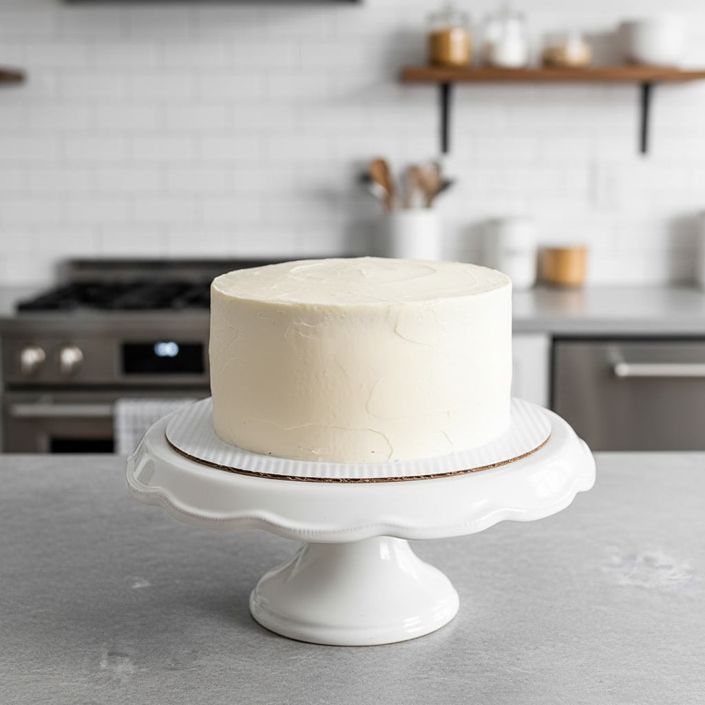 Round Corrugated White Top Bases